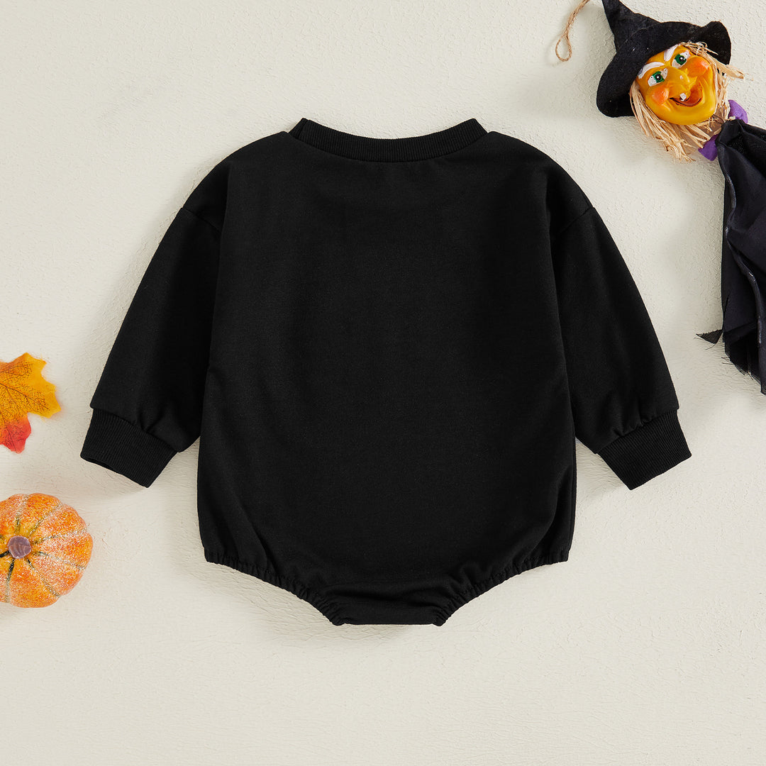 Halloween Wednesday Printed Long Sleeve Bodysuit for sibling