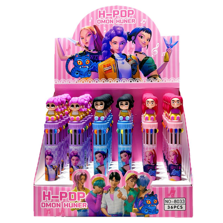 KDH K-pop inspired 10multi-color ballpoint pen -36unit