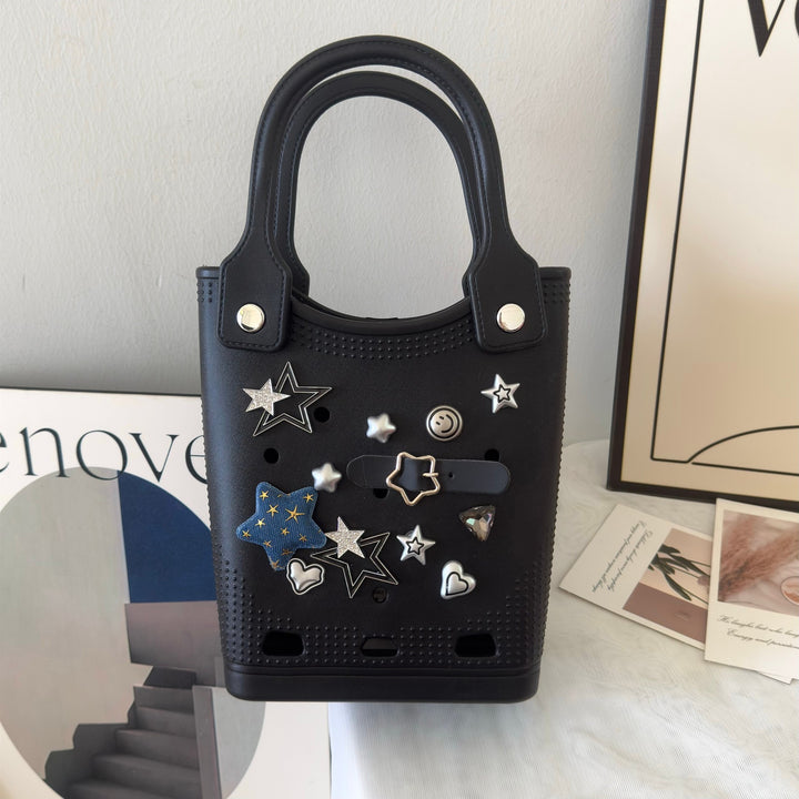 EVA Beach Bogg handbag DIY hole seaside beach bag
