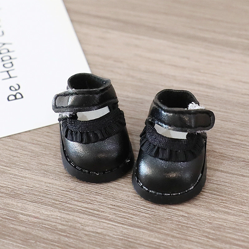 Labubu Lace leather shoes Dolls cute princess shoes