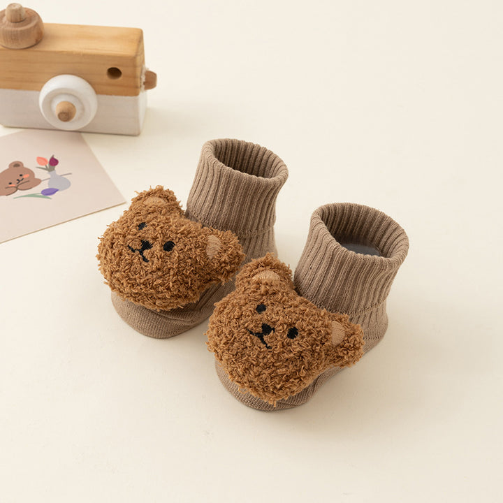 Newborn baby non-slip Terry plush socks