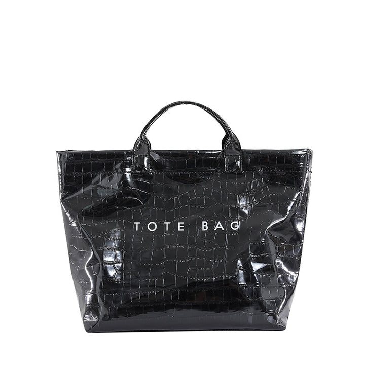 Large capacity simple trendy tote bag for women