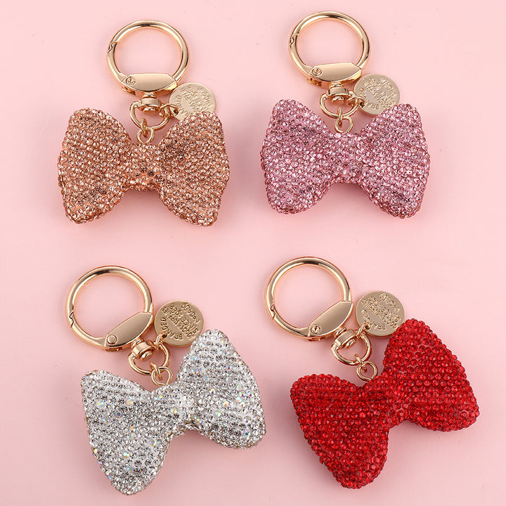 Bow diamond keychain gift for girlfriend&mother