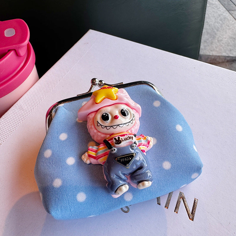 Labubu Polka dot coin purse