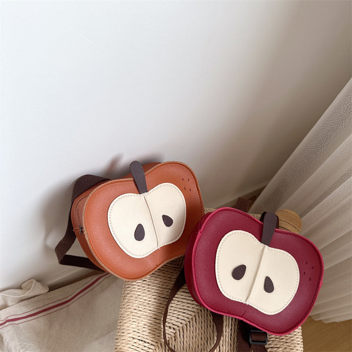 Back to school small apple backpack for kindergarten baby