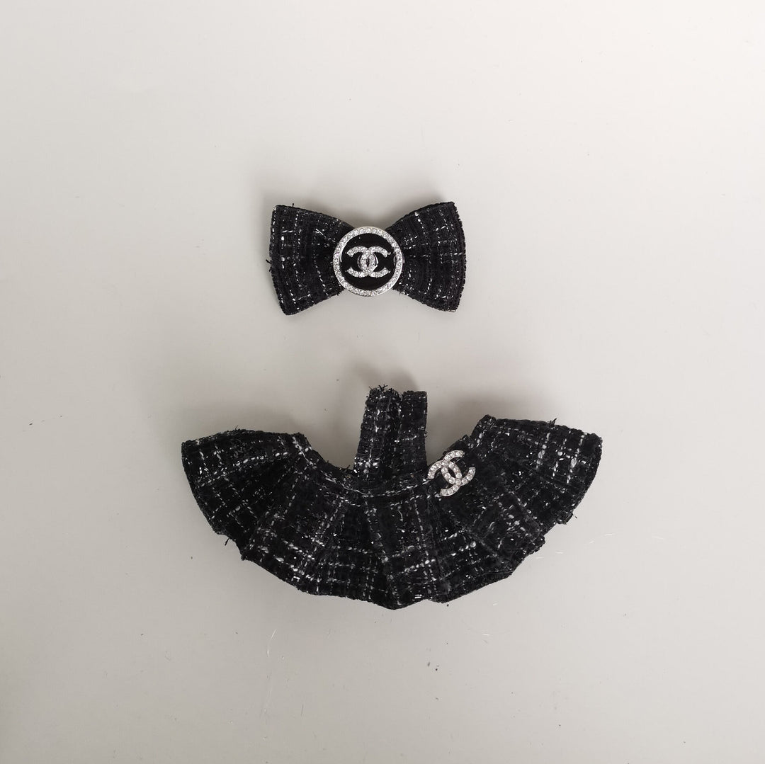 Labubu designer dress&necklace set dolls clothes