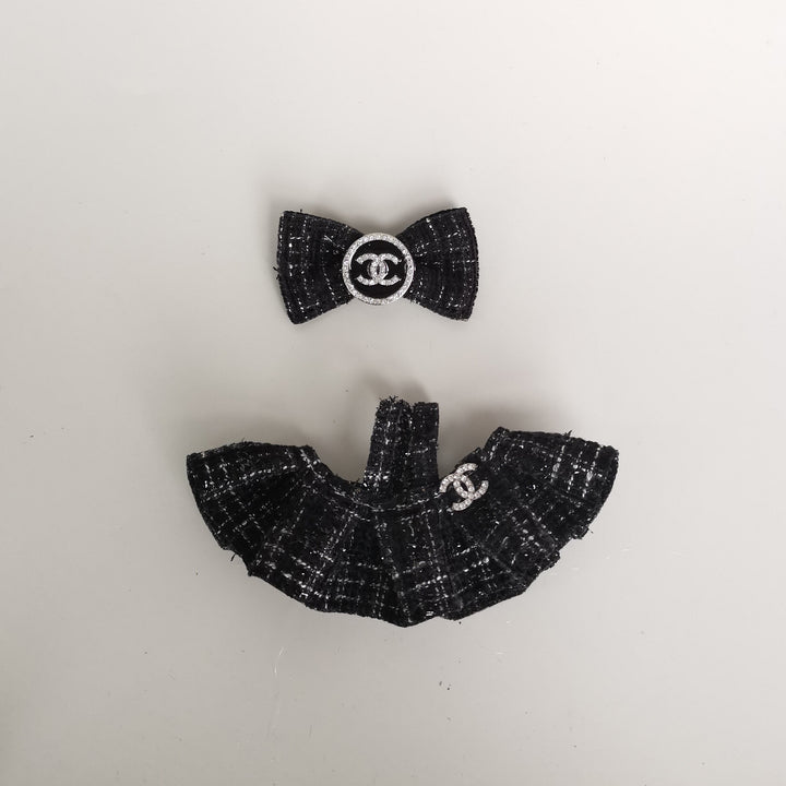 Labubu designer dress&necklace set dolls clothes