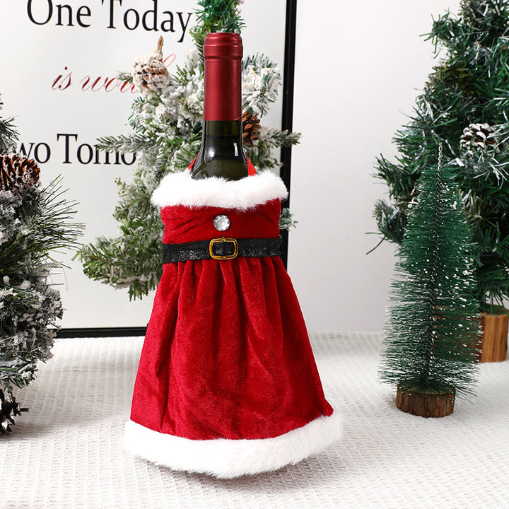 Christmas Wine Bottle Cover holiday creative decoration