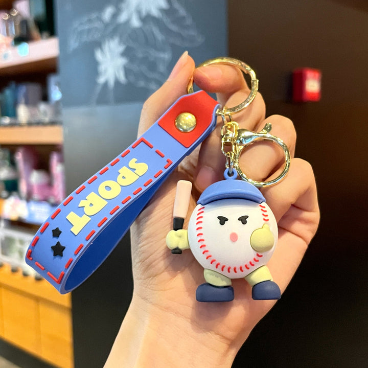 Creative Ball sports theme keychains pendants gift