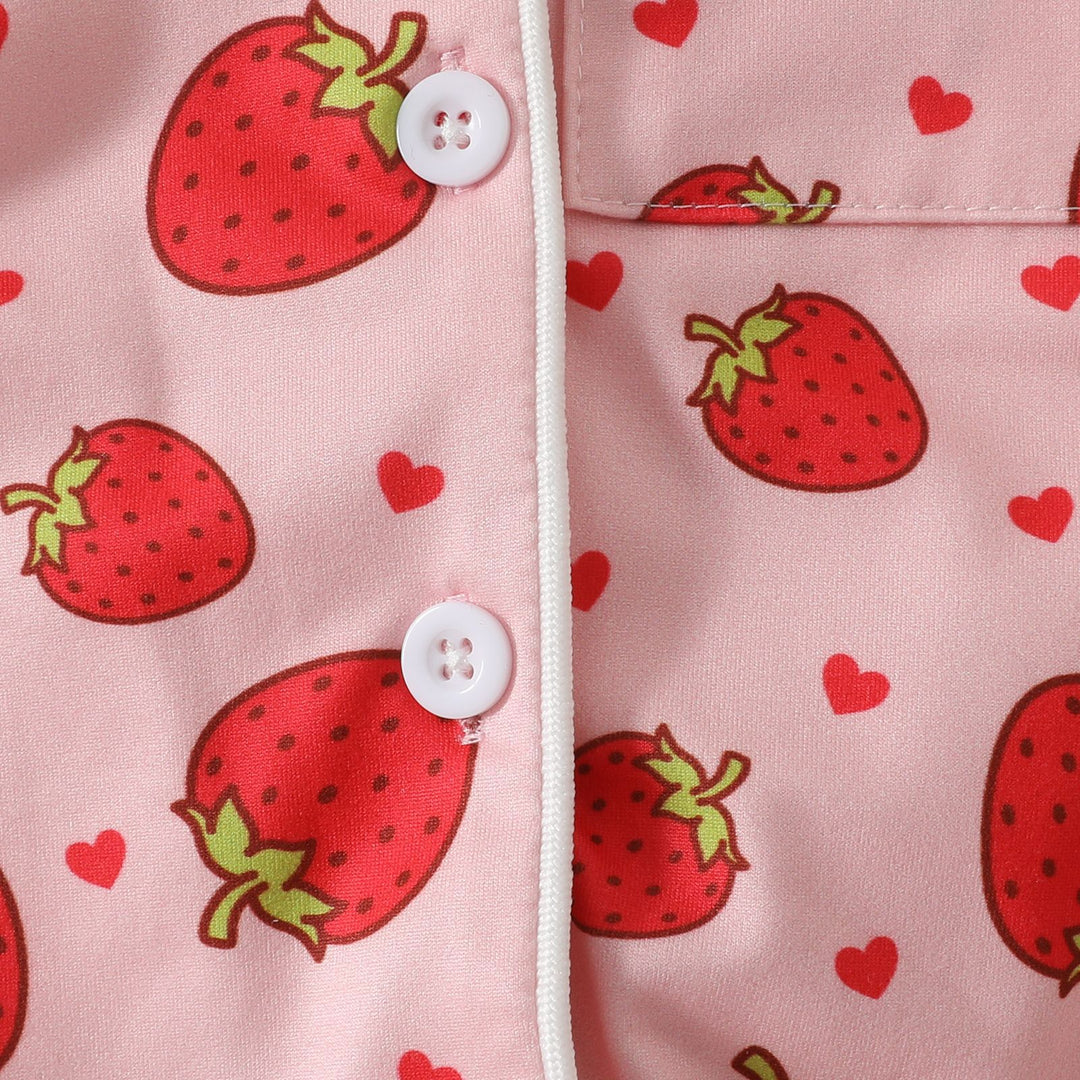 Baby bow printed Pajamas Romper
