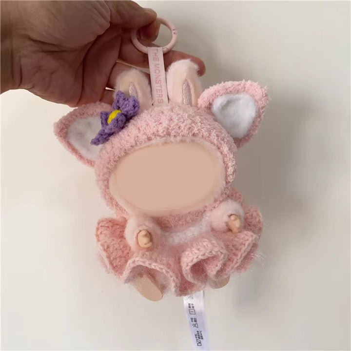 Handmade Crochet Cartoon characters Labubu outfit