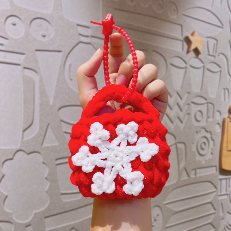 Hand-crochet Christmas mini bags Christmas gifts
