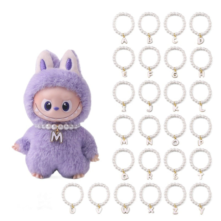 10cm dolls Letter Pearl Necklace dolls accessory