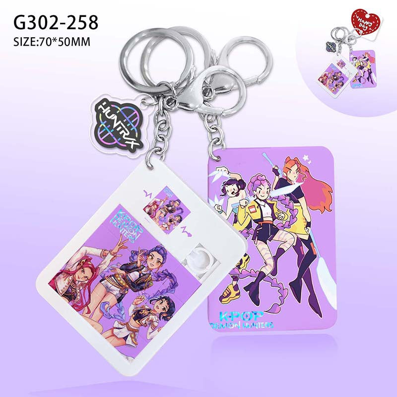 KPop Demon Hunters HUNTR/X Slide Puzzle keychain