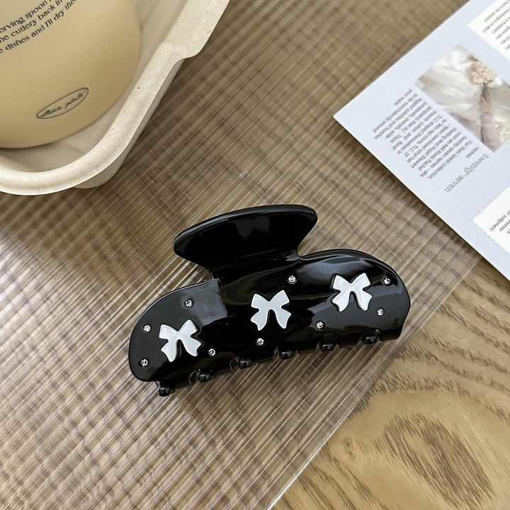 Acetic diamond summer hair shark clip for women
