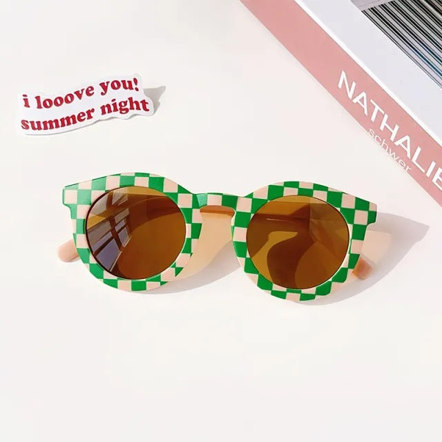 Stripe Retro Groovy Toddler Kids Sunglasses