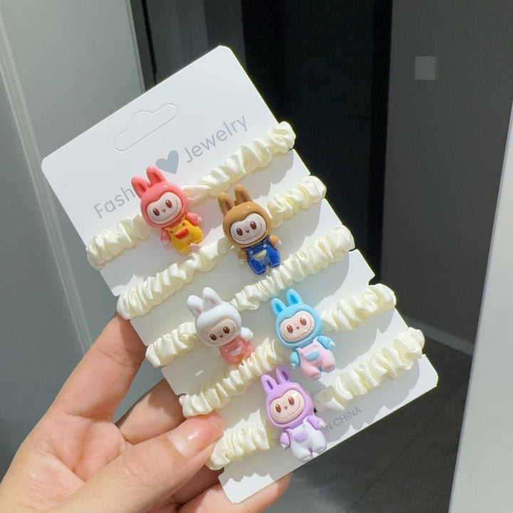 Labubu cartoon cute hair ties for kids