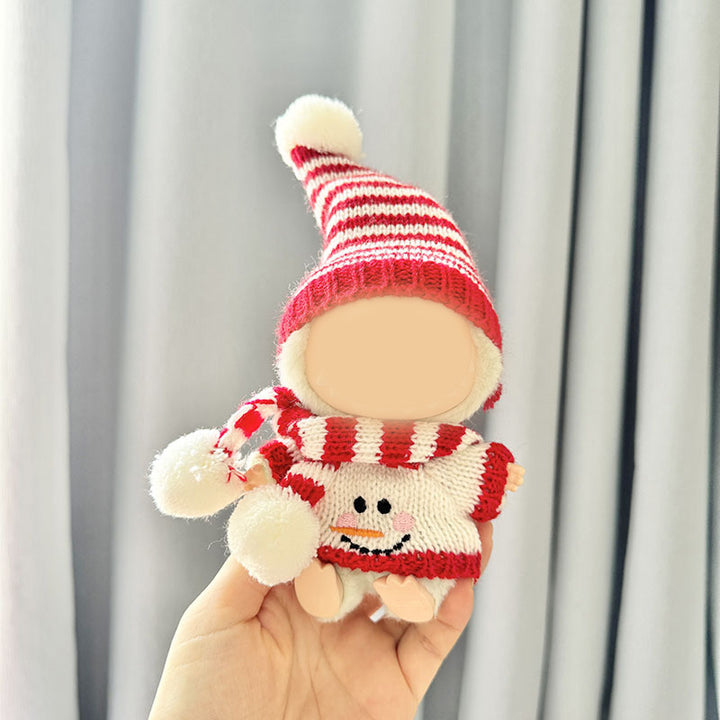 Handmade crochet Labubu Christmas Santa Elf clothes