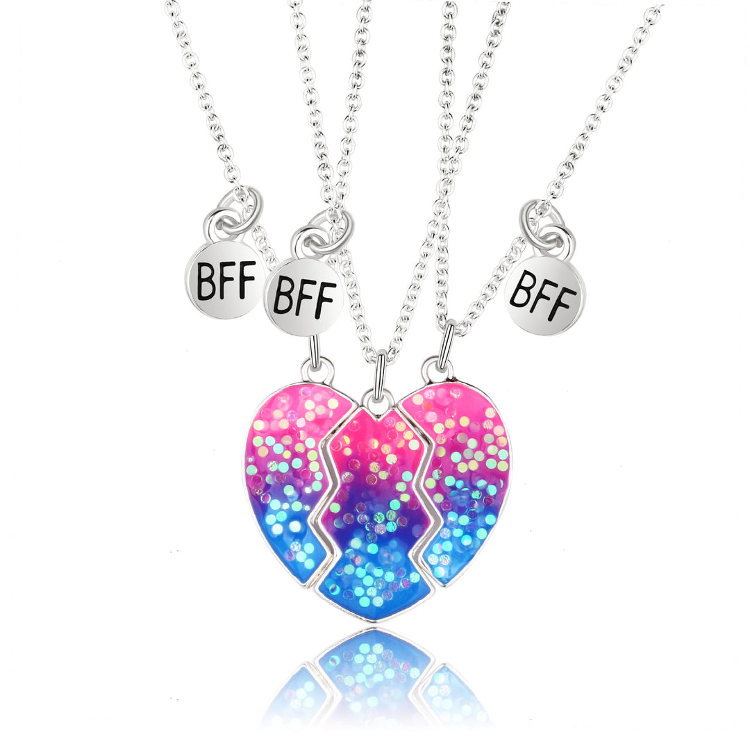 Valentine's Heart-shaped magnetic necklace for best friends students gift