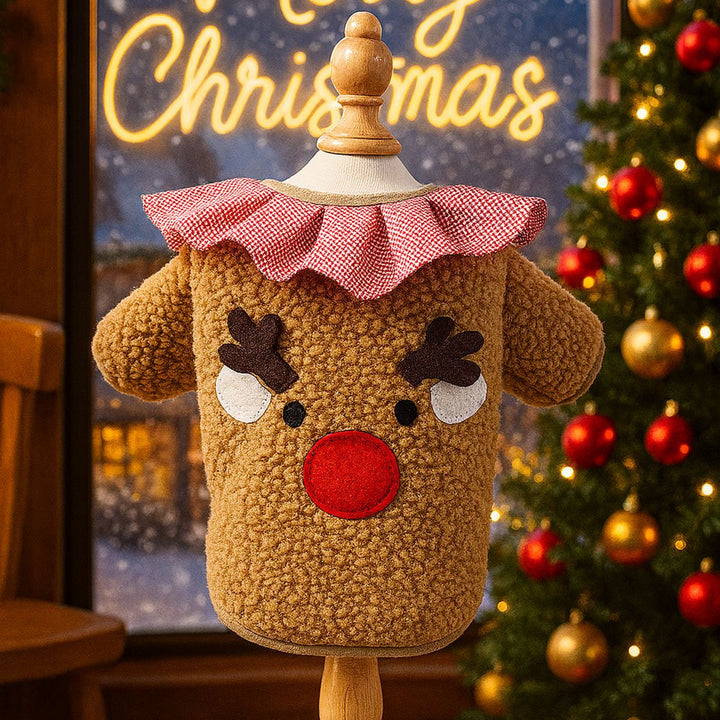 Puppy&cat Christmas costume Christmas pet clothes