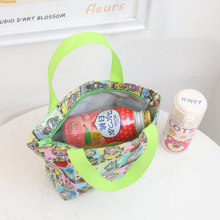 Labubu lunch box bag waterproof handbag storage bag