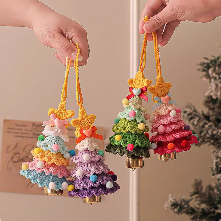 Hand-crocheted Christmas tree pendant Christmas creative gift