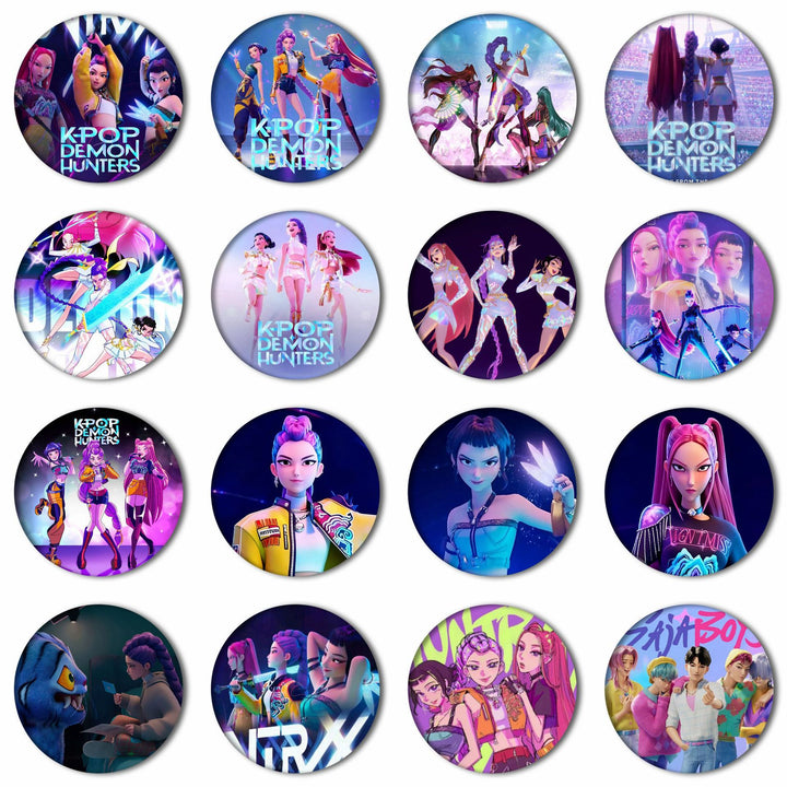 K-pop Demon Hunters Inspired Badges