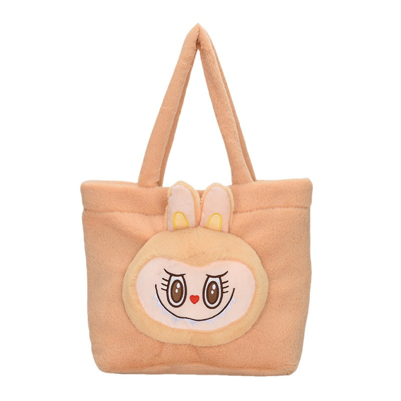 Labubu cute cartoon plush handbag labubu tote bag