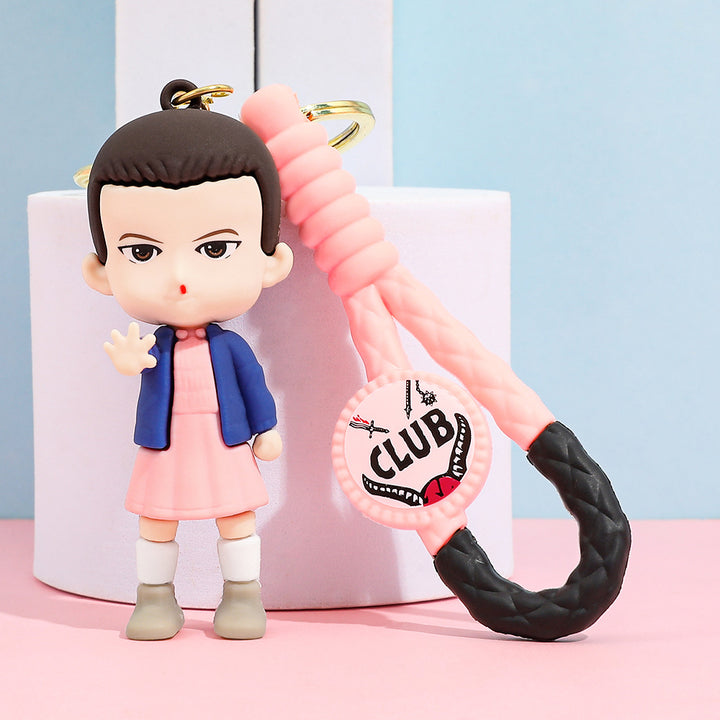 Stranger Things character Silicone KeyChain pendant