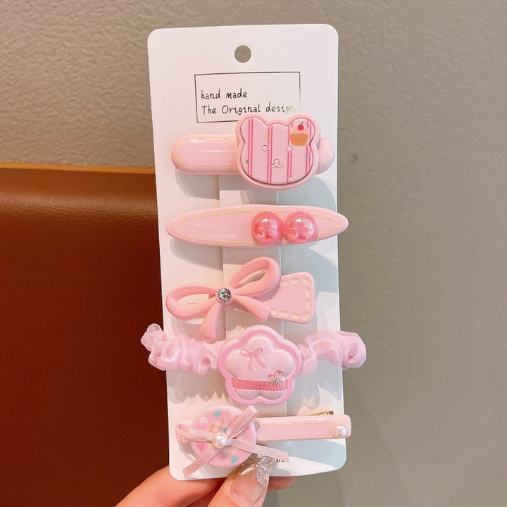 Summer fresh sweet girls hair clip sets