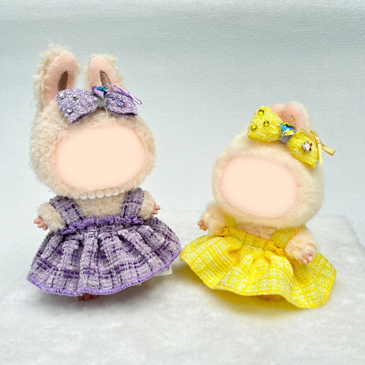 Elegant retro woolen skirt for labubu