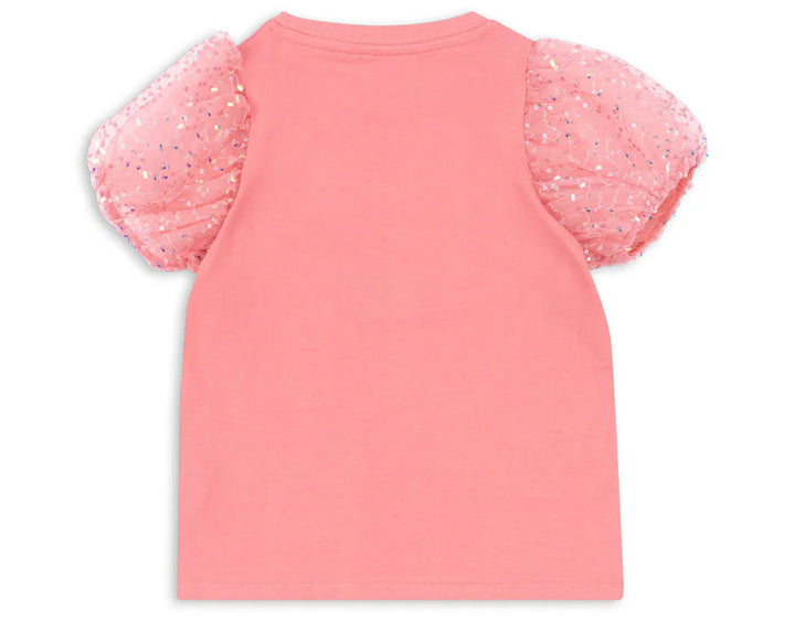 BALLERINA TEE-pink sequin bow glitter tee for girls-preorder