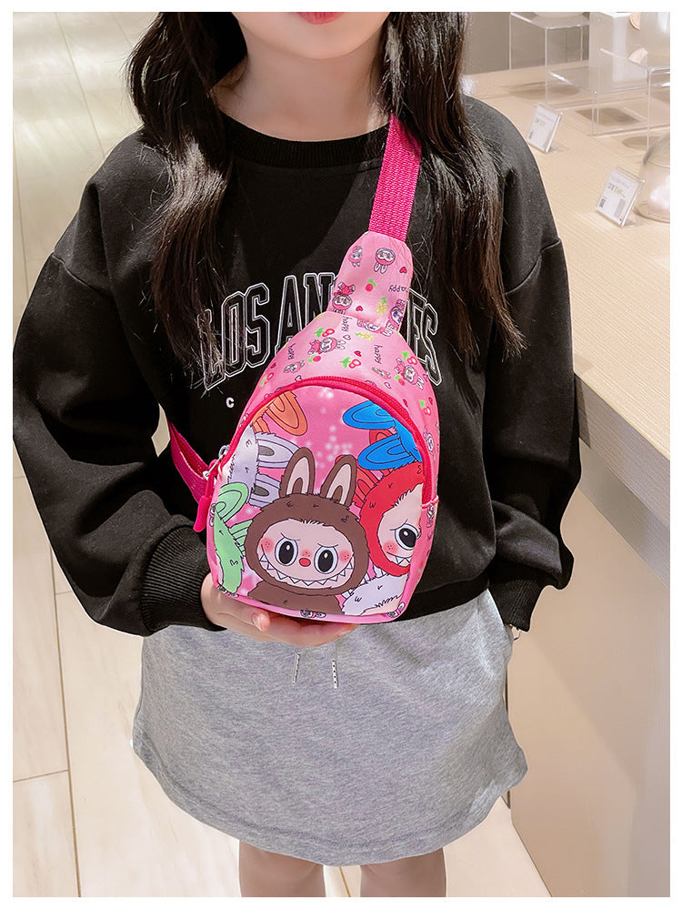Children's labubu Fanny bag cartoon Labubu crossbody bag coin purse