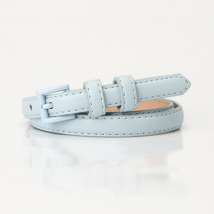 Summer fashion dopamine color women's thin belt