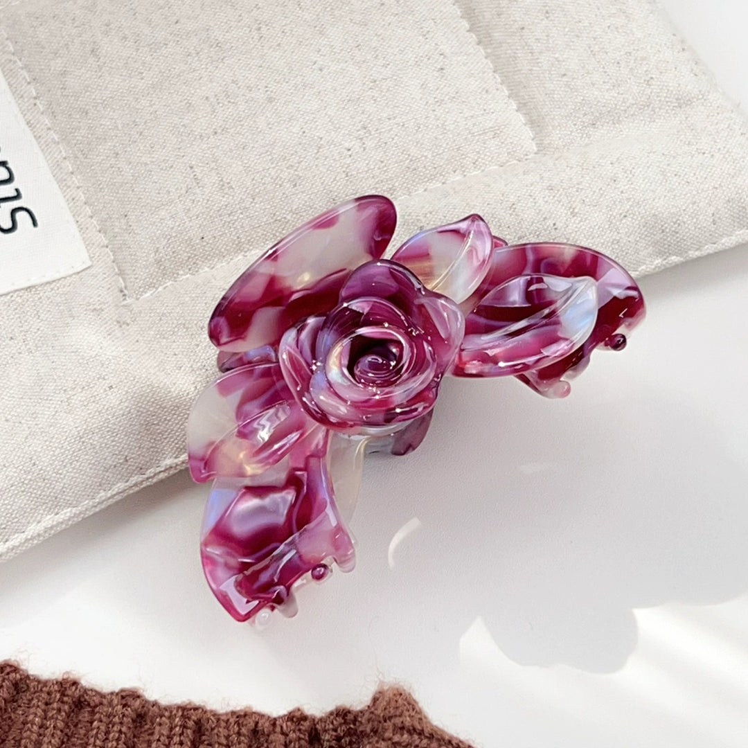 Rose flower hair claw clip Premium Durable Acetate Hair Claws