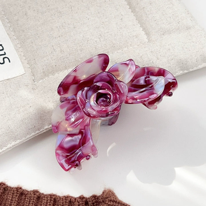 Rose flower hair claw clip Premium Durable Acetate Hair Claws