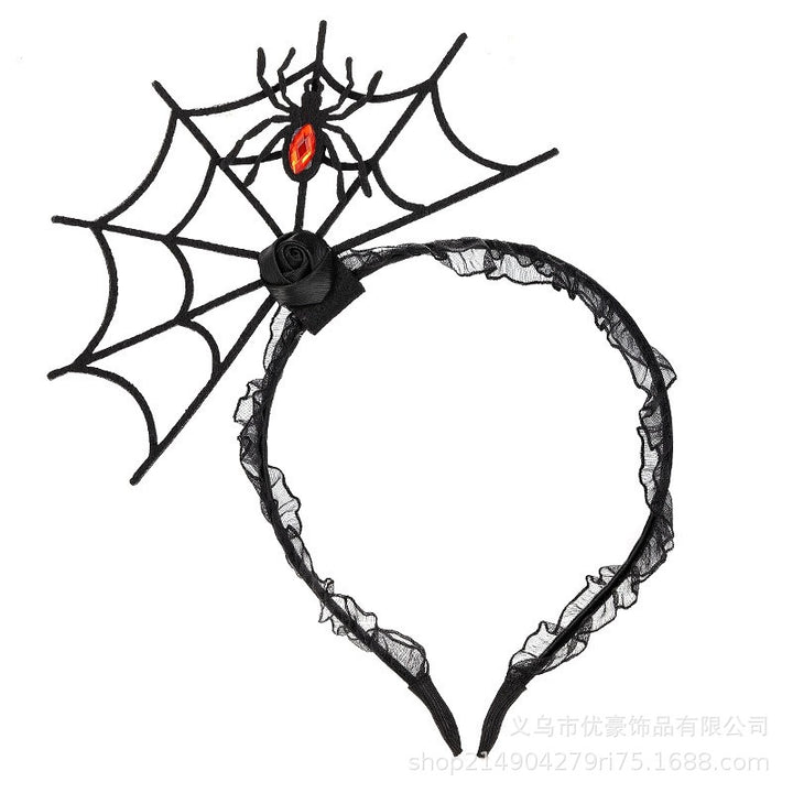 Halloween lace spider web headband creative Halloween headband