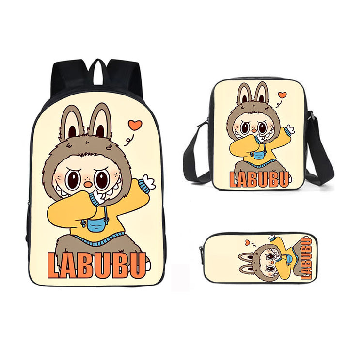 Labubu school bag 3PCS set backpack pencil case