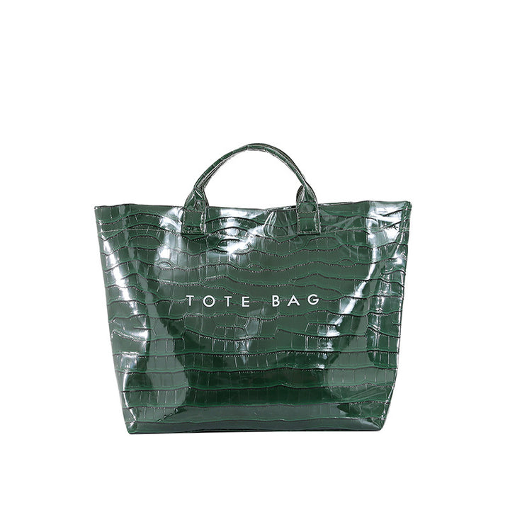 Large capacity simple trendy tote bag for women