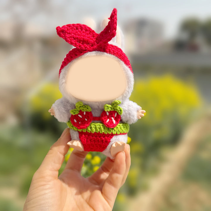 Handmade Crochet fruit Bikini Set for LABUBU
