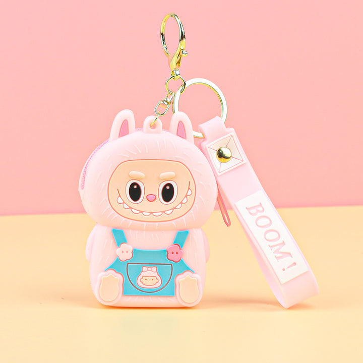 Labubu cute key chain coin purse labubu gift