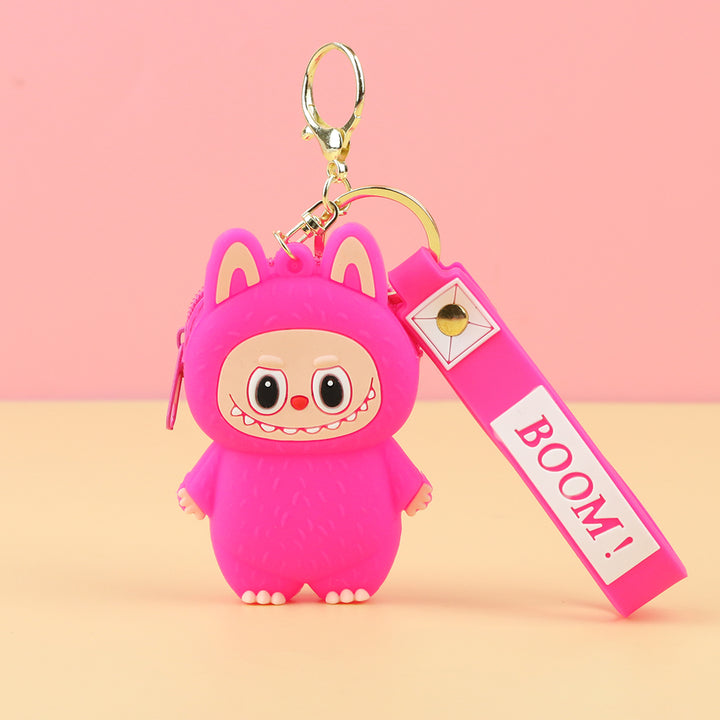 Labubu cute key chain coin purse labubu gift