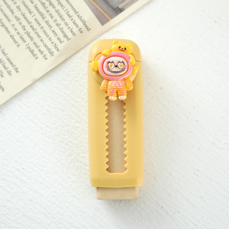 Labubu push-pull eraser cute labubu rubber eraser