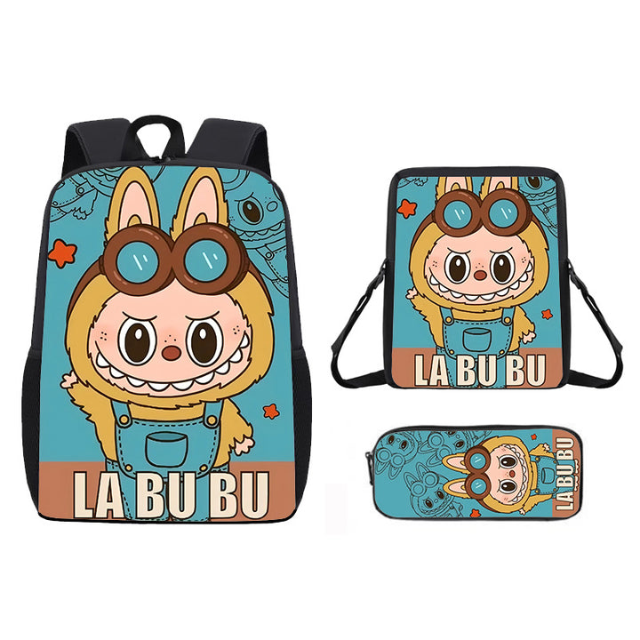 Labubu school bag 3PCS set backpack pencil case