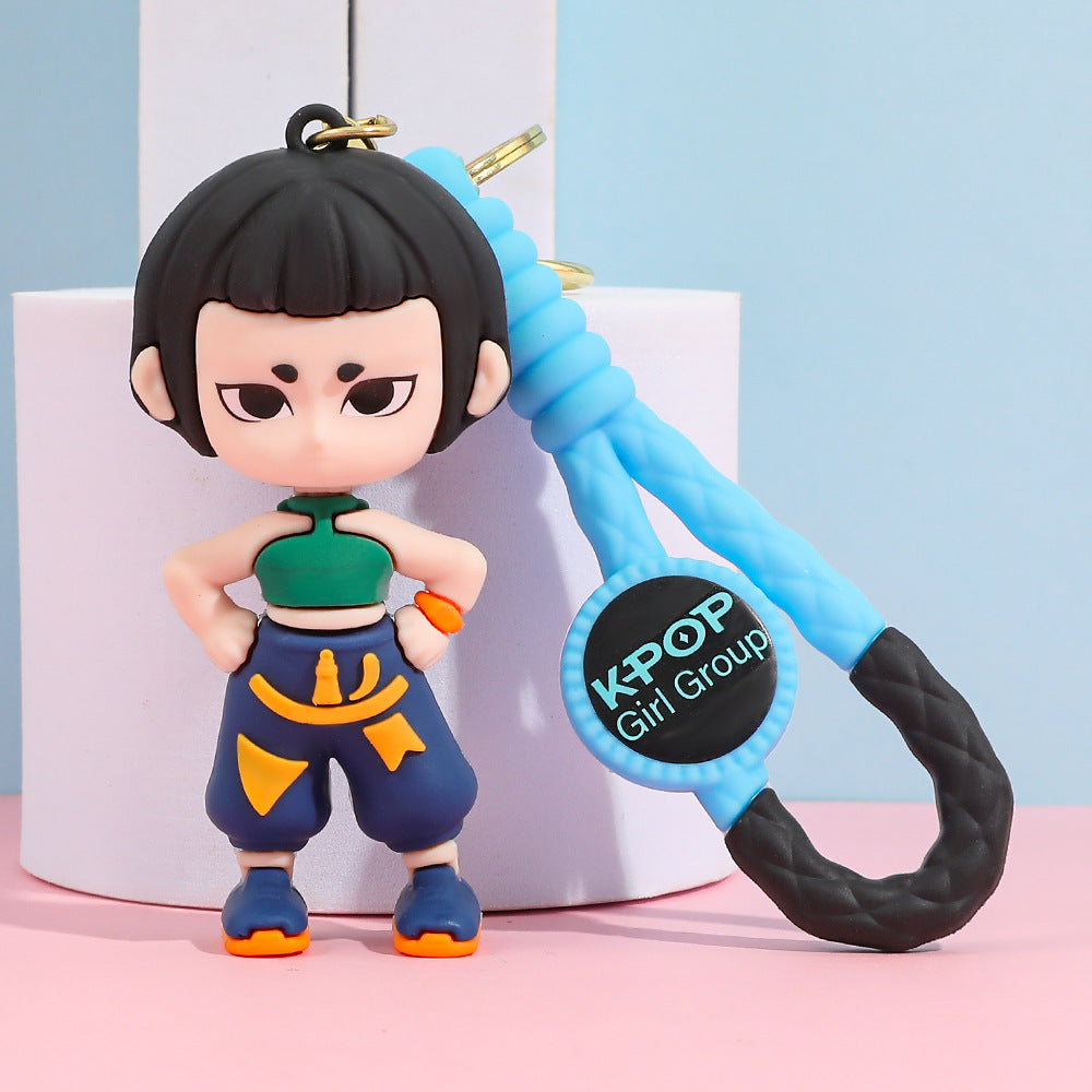 KPOP demon hunters silicone keychain