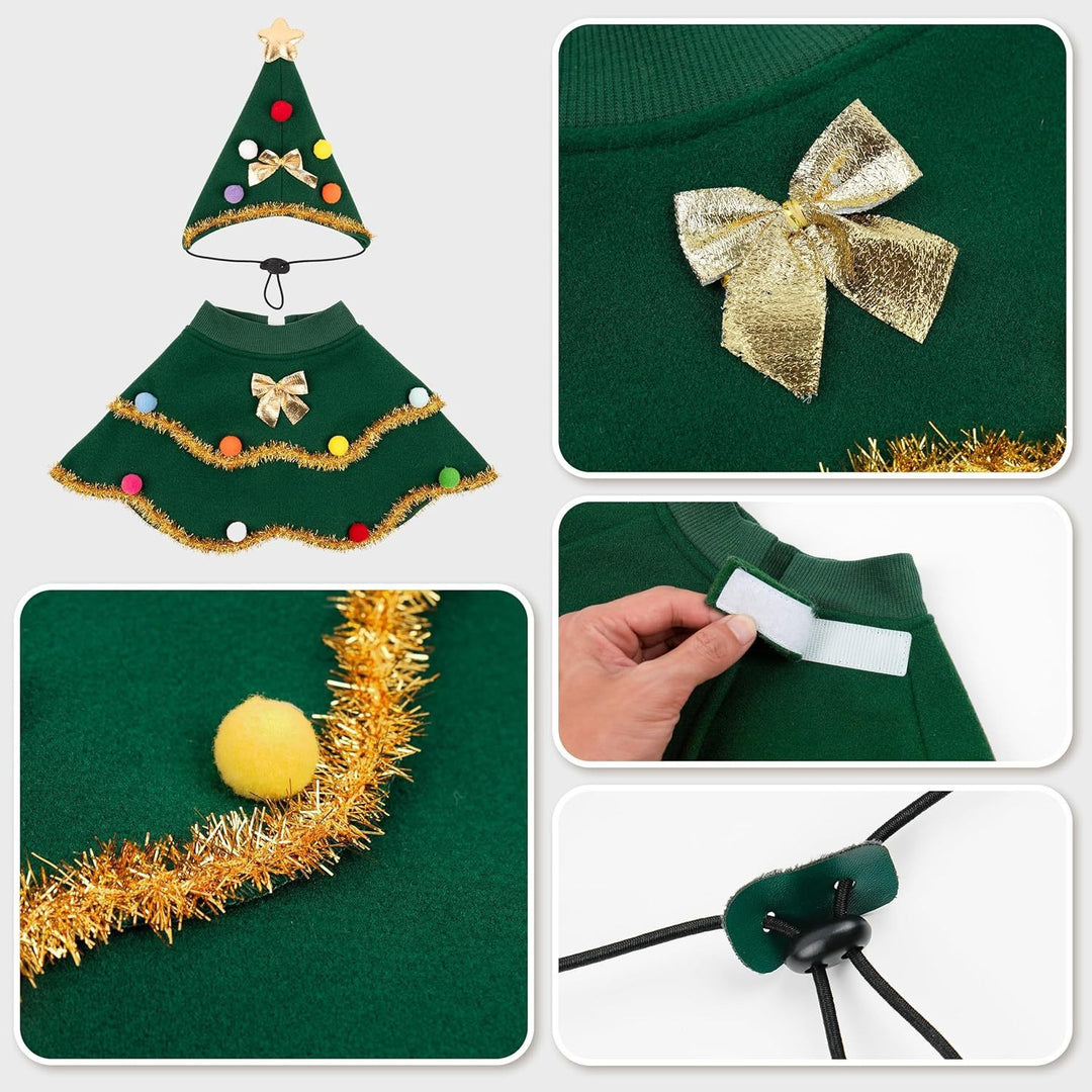Dog Christmas costumes puppy&cat Christmas cape costumes