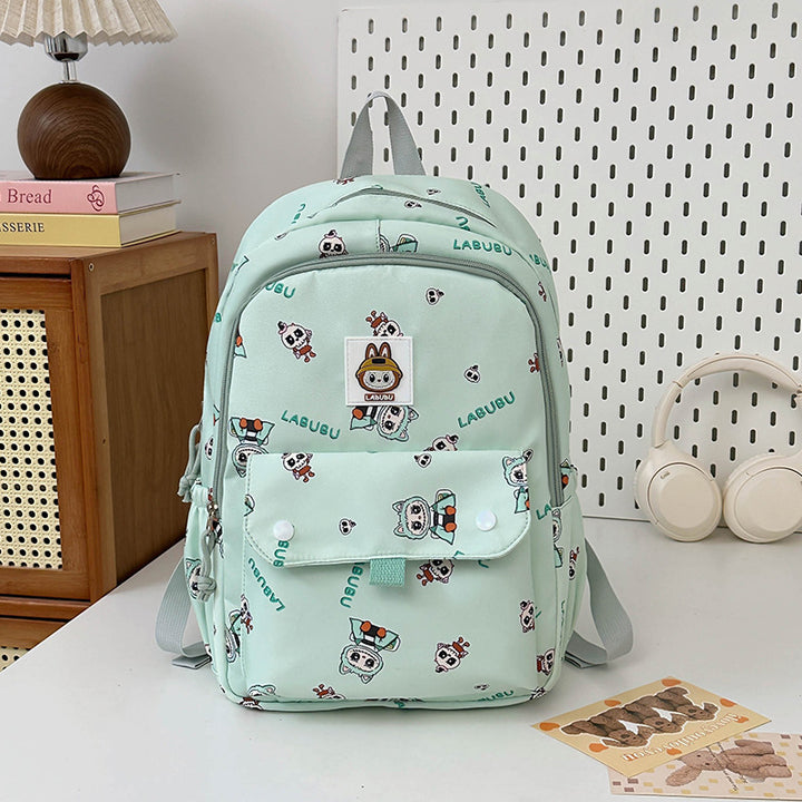 Labubu cartoon backpack large-capacity student schoolbag