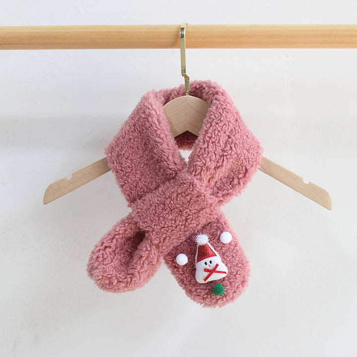 Children's Christmas fleece warm scarf xmas gifts