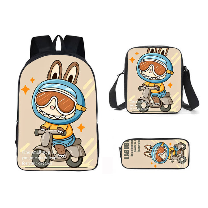 Labubu school bag 3PCS set backpack pencil case