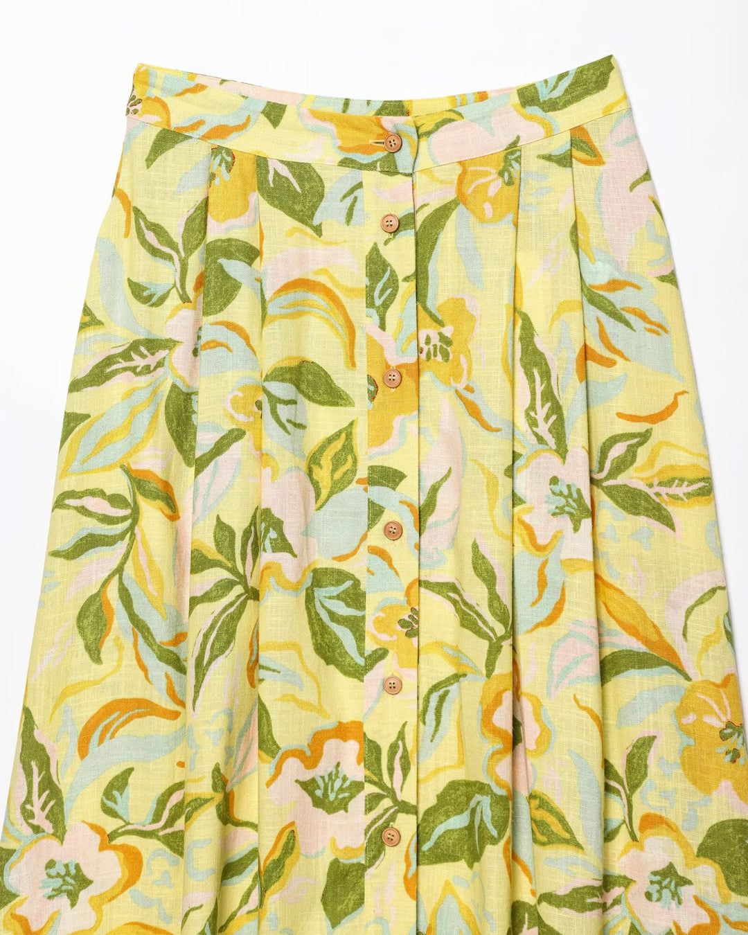 Floral crop top&skirt 2pcs set for summer vacation